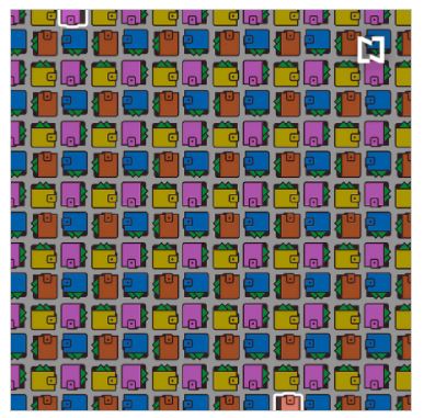 reto visual billeteras