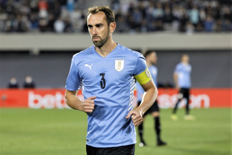 Diego Godín previo al juego entre Argentina y Uruguay. Foto: @Uruguay.