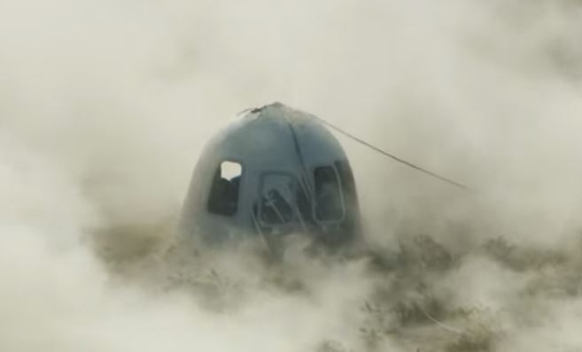 Viaje al espacio de William Shatner. Foto: Captura video