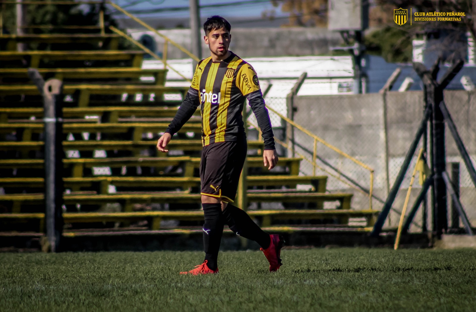 Oscar Cruz, el nuevo goleador histórico de las juveniles de Peñarol. Foto: Camila Aguilar - Formativas CAP.
