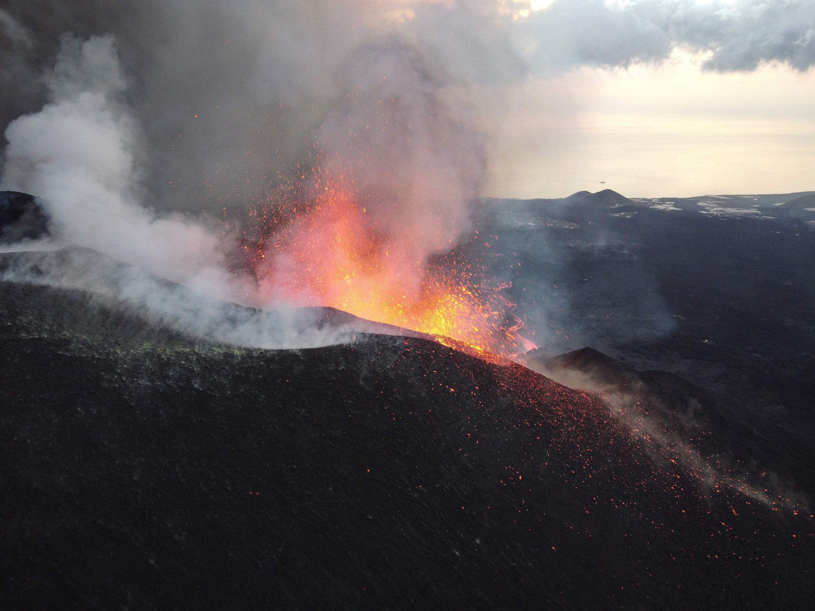 Volcán Cumbre Vieja, La Palma. Foto: AFP.