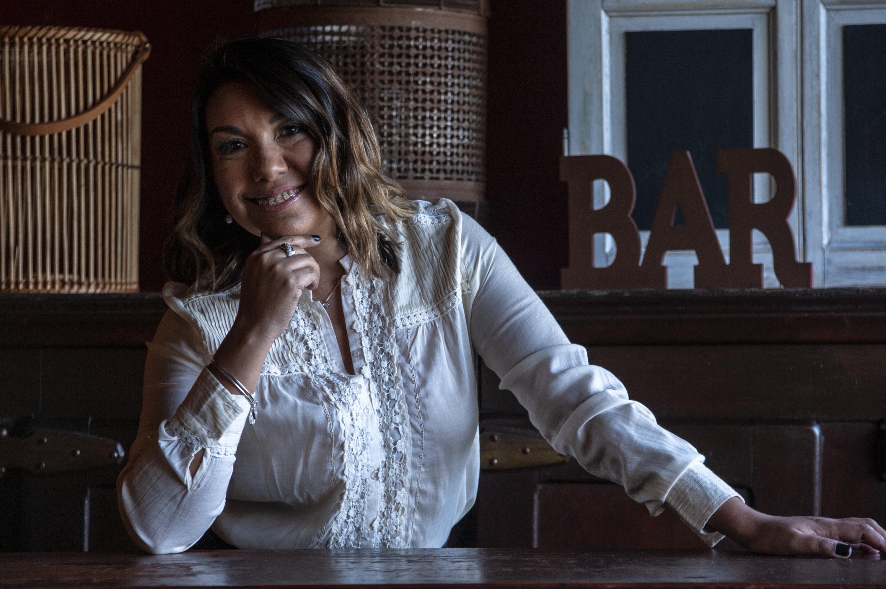 Rosario Rodríguez, periodista en VTV. Foto: Fernando Ponzetto.