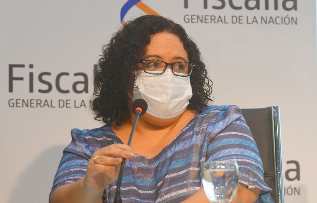 Mariana Alfaro, nueva fiscal de la Operación Océano, en conferencia de prensa. Foto: Francisco Flores
