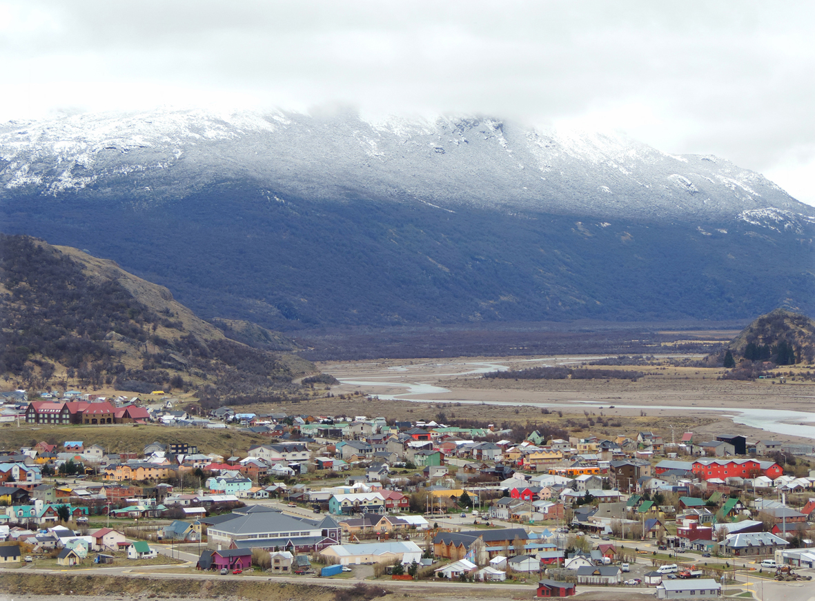 Nieve en las montañas de El Chalten
