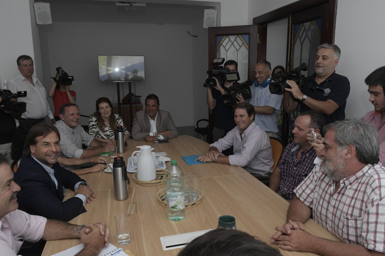 Un Solo Uruguay con Luis Lacalle Pou. Foto: Leonardo Mainé.