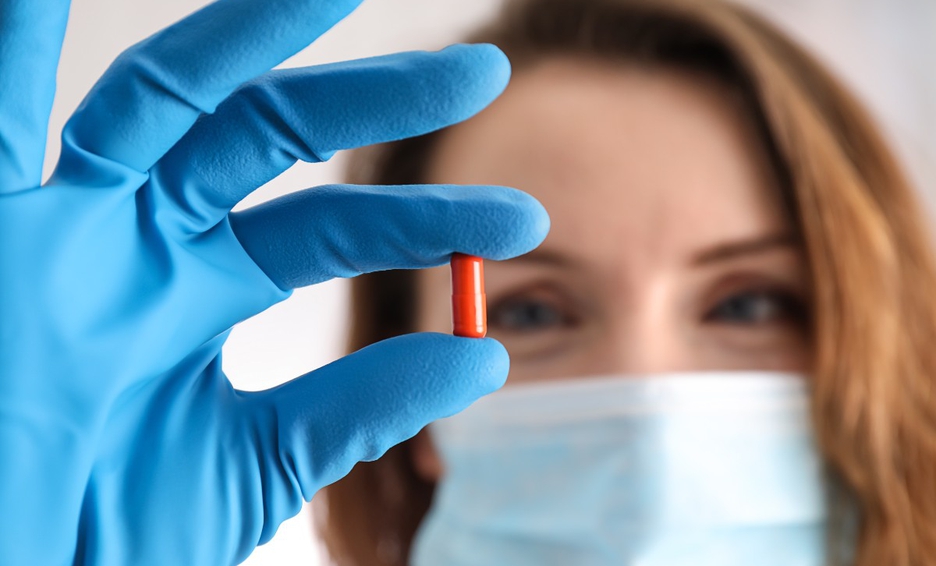 Pastilla para combatir el COVID-19. Foto: AFP.