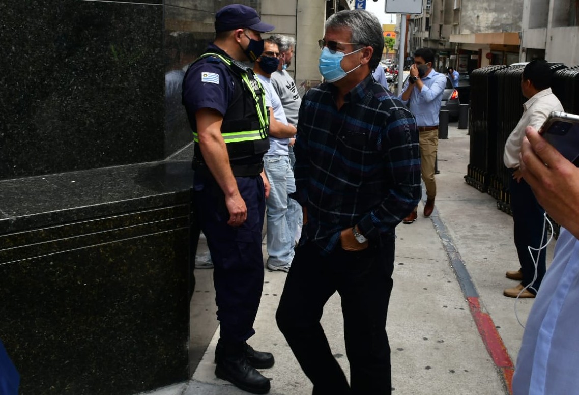 Pablo Bengoechea, arribando a la Fiscalía. Foto: Francisco Flores.