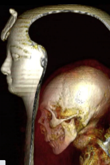 Imagen digital del faraón. Foto: LA NACIÓN (GDA)