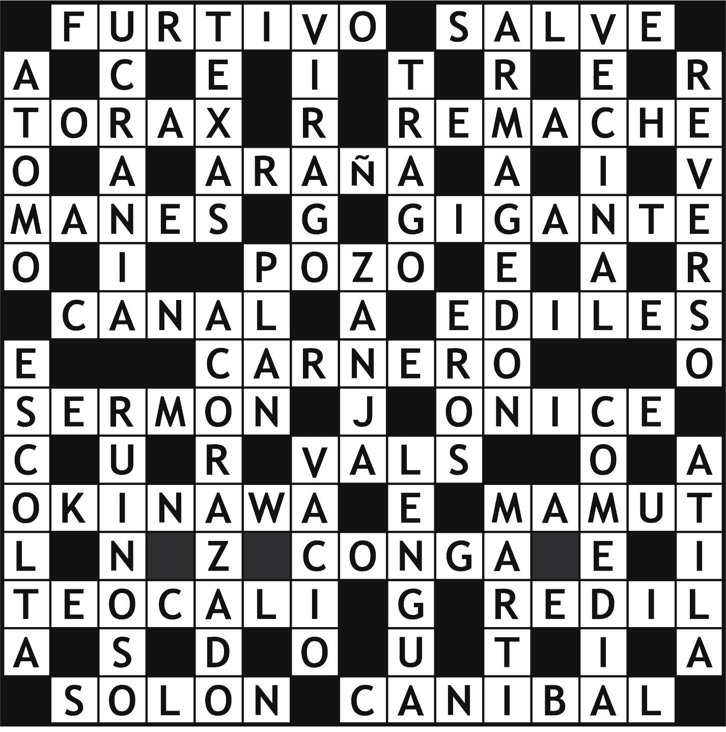 Solución del juego anterior.