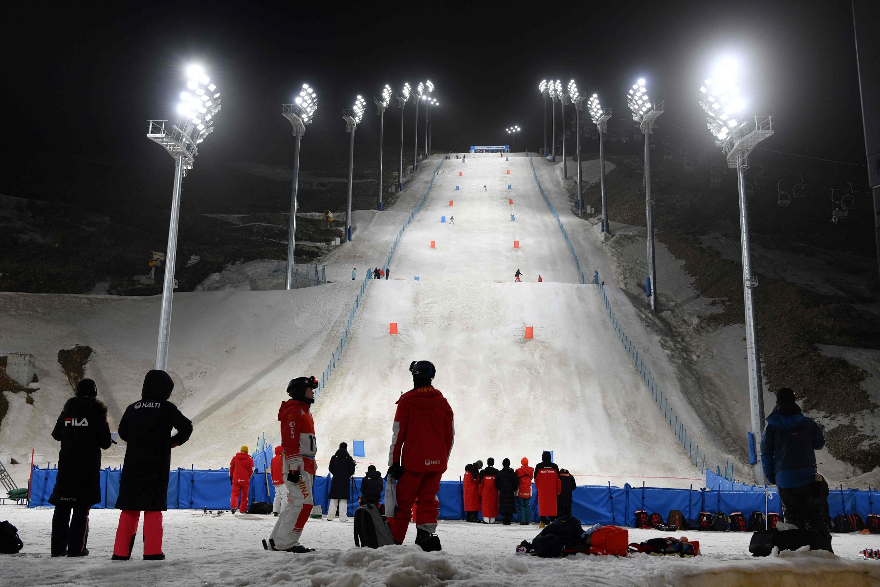 Pista para los Juegos de Invierno. Foto: AFP.