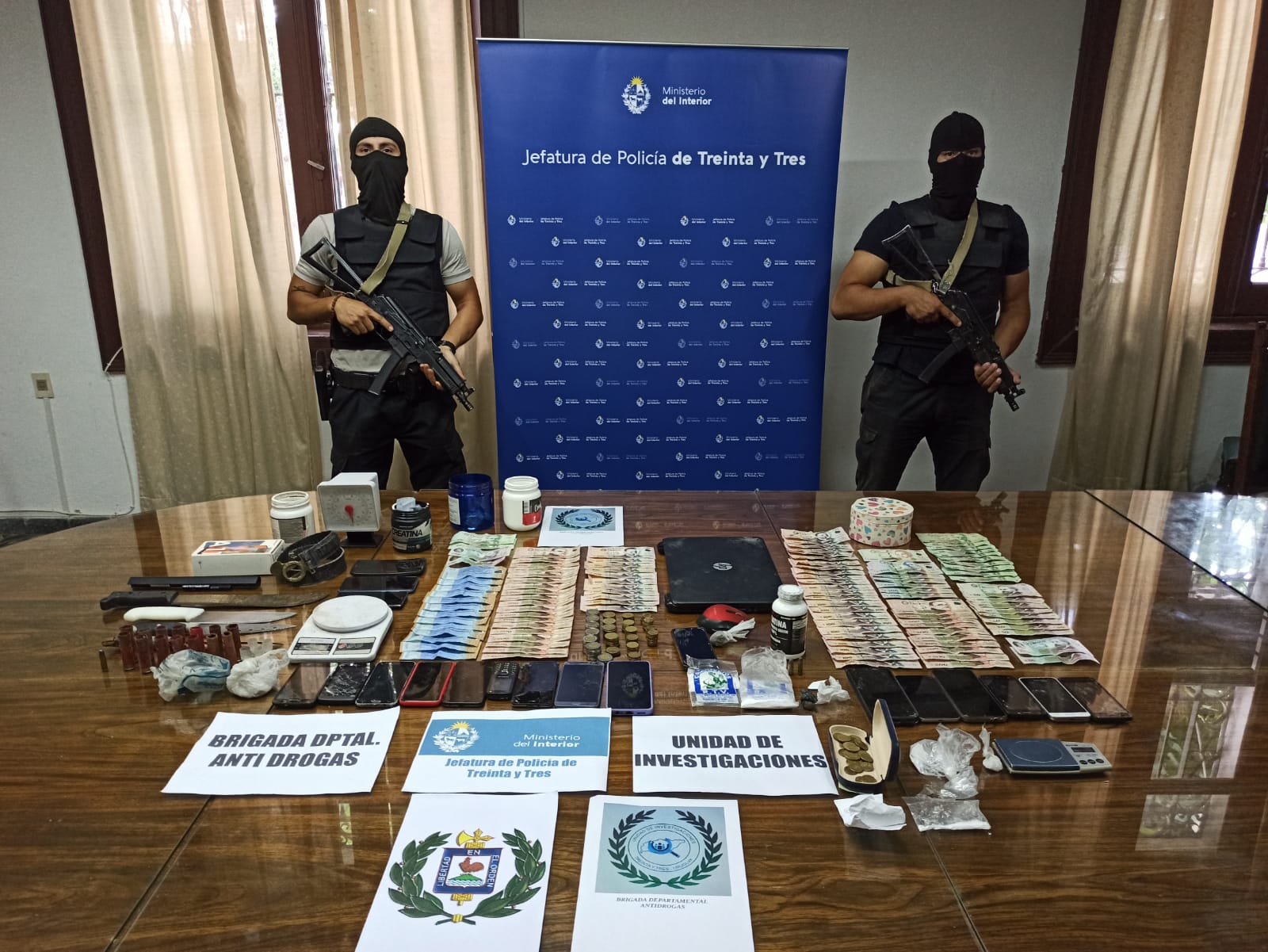 Incautación. Foto: Jefatura de Policía de Treinta y Tres