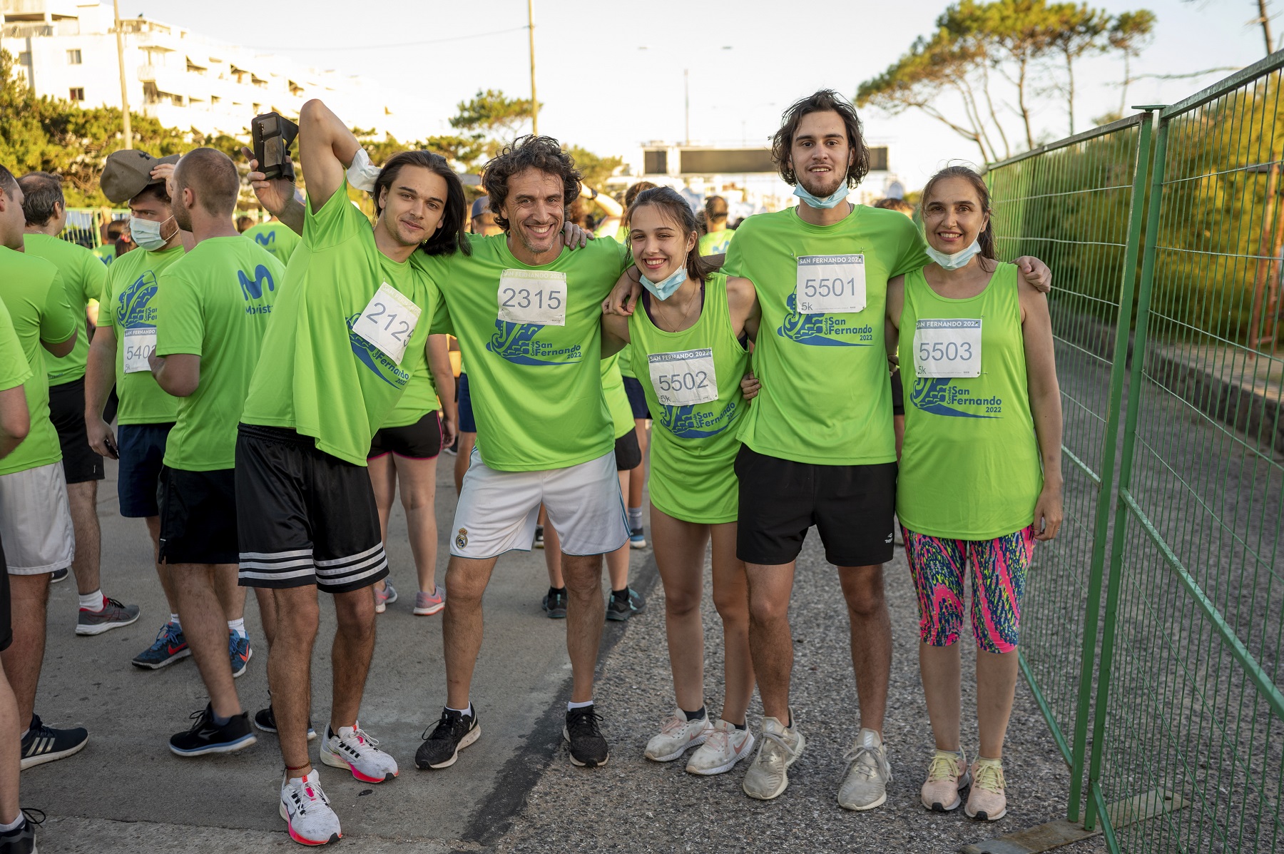 Joaquín, Juan Pablo y Julián Durán, Ignacio Ruiz y Adriana Mesa.