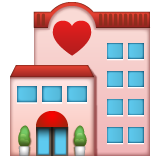 Love hotel. Foto: Emojipedia