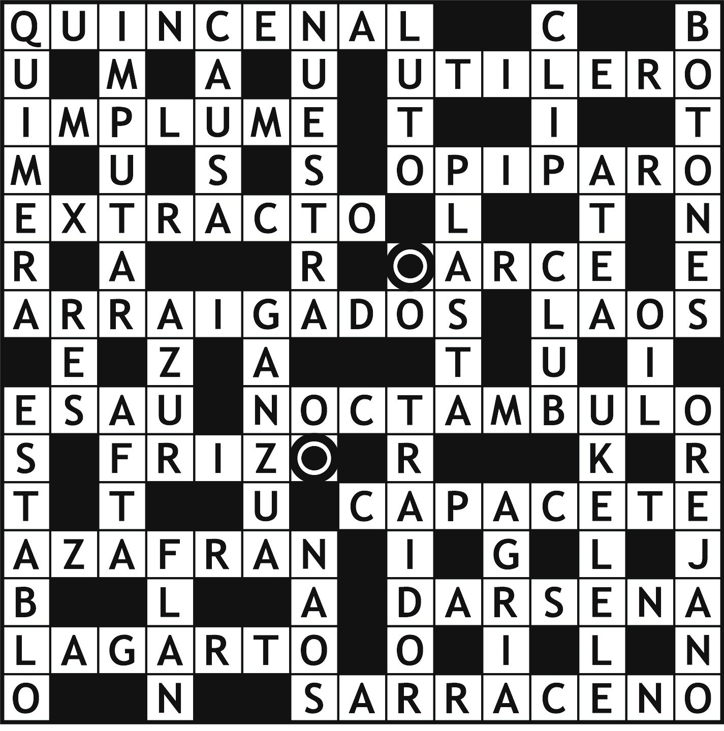 Solución del juego anterior.