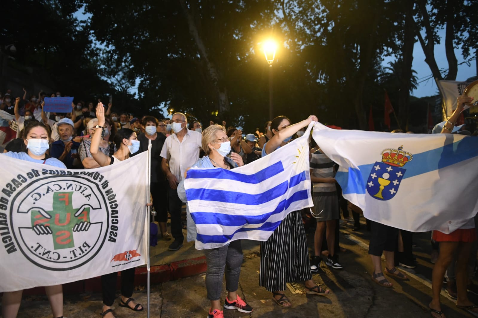 Marcha por Casa de Galicia. Foto: Marcelo Bonjour