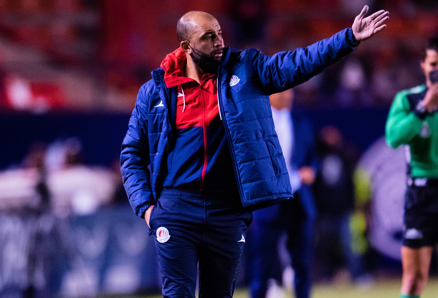 Marcelo Méndez durante su estadía en Atlético San Luis. Foto: @AtletideSanLuis