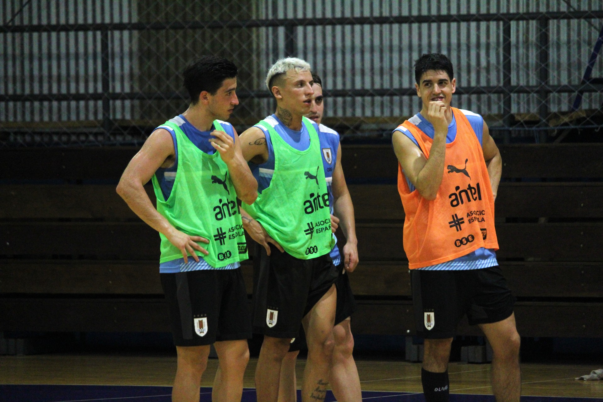 Futsal: Nicolás Martínez, Brandon Díaz y Maxi Navarro. Foto: Matías Pérez