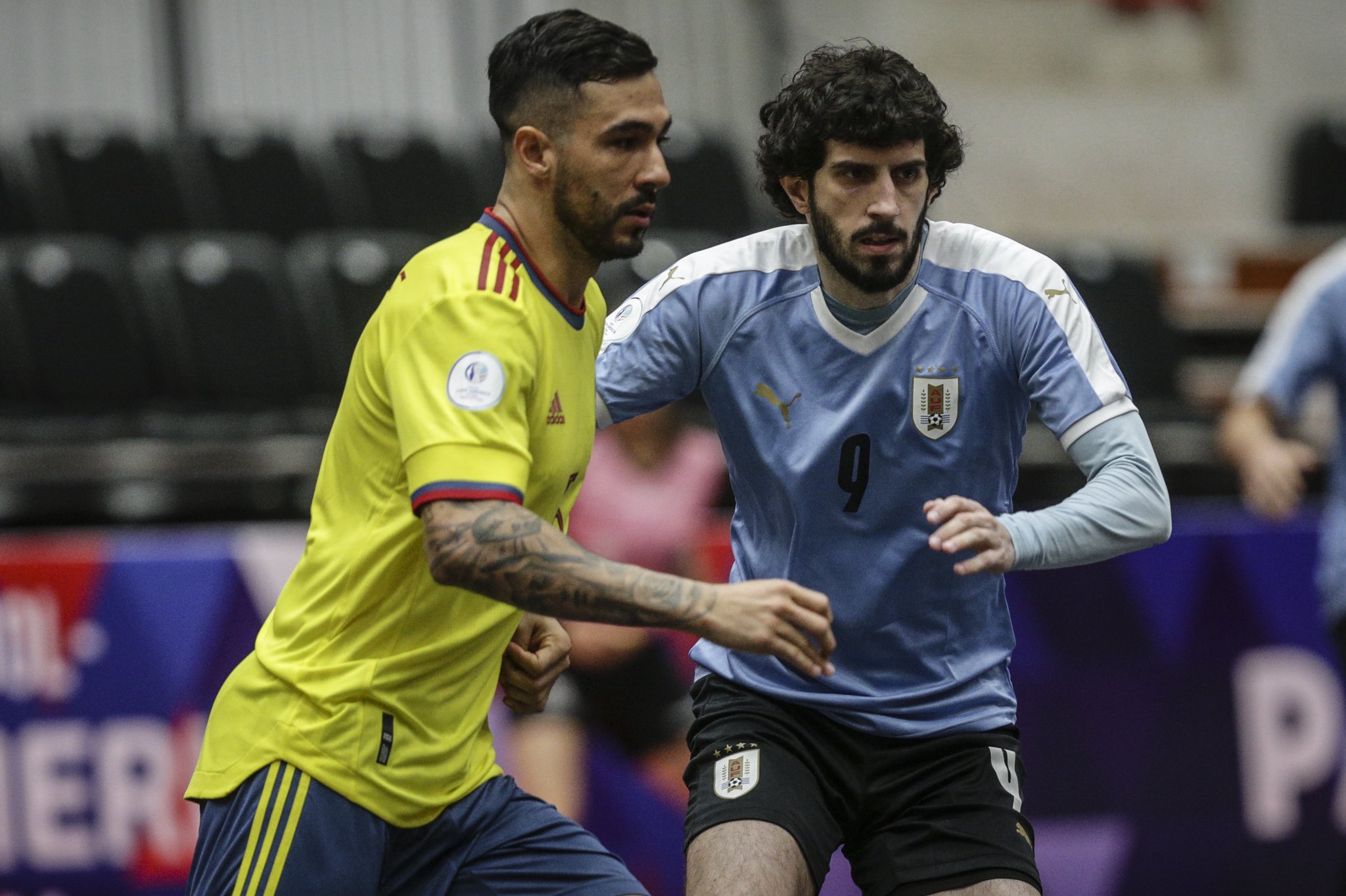 Uruguay cayó ante Colombia y ahora enfrentará a Ecuador, Chile y Brasil por la Copa América de futsal. Foto: @CopaAmérica