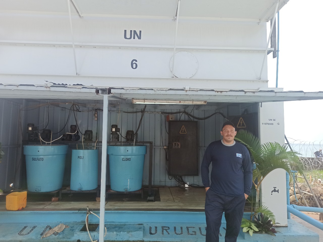 Marcos Flaniguen, empleado de OSE en el Congo.