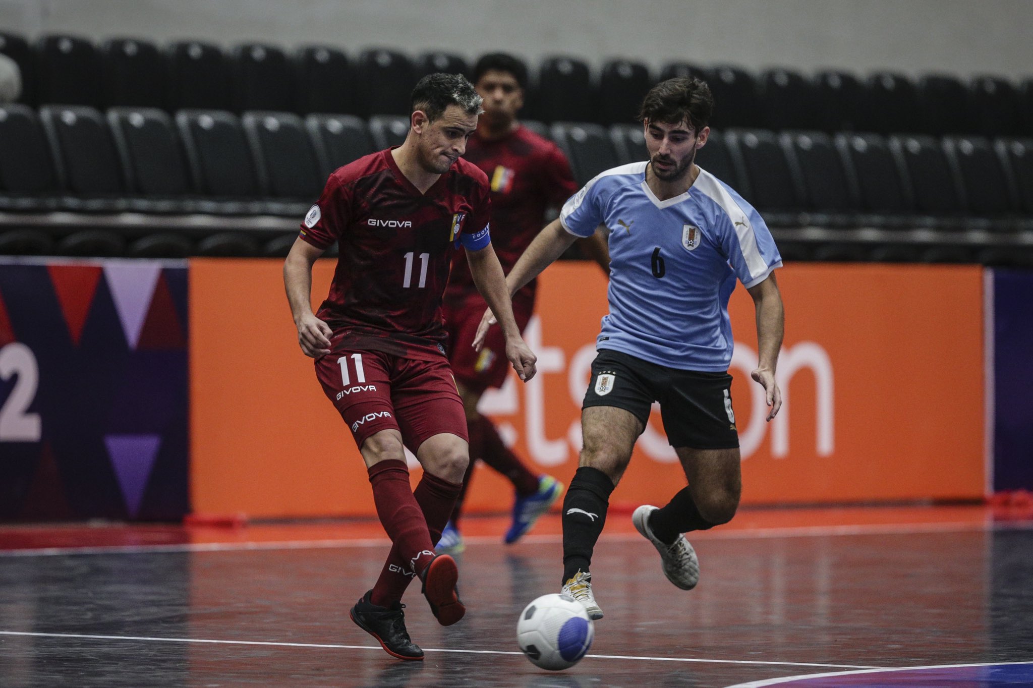 Uruguay le ganó a Venezuela por penales y terminó quinto en la Copa América de futsal. Foto: Conmebol