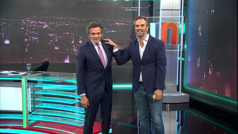 La despedida de Nicolás Cáceres de Telenueve. Foto: captura