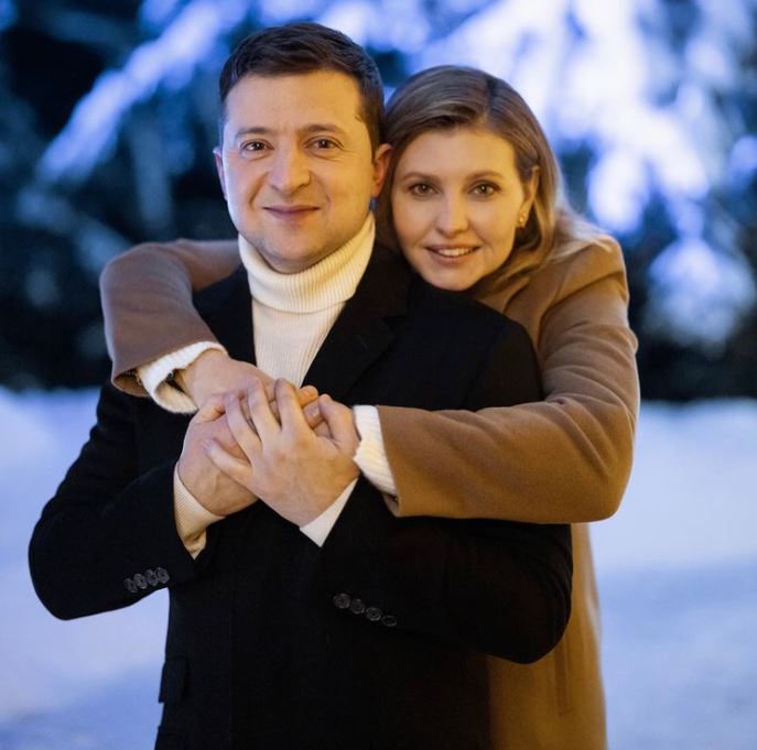 Volodímir Zelenski y Olena Zelenska. Instagram/@olenazelenska_official