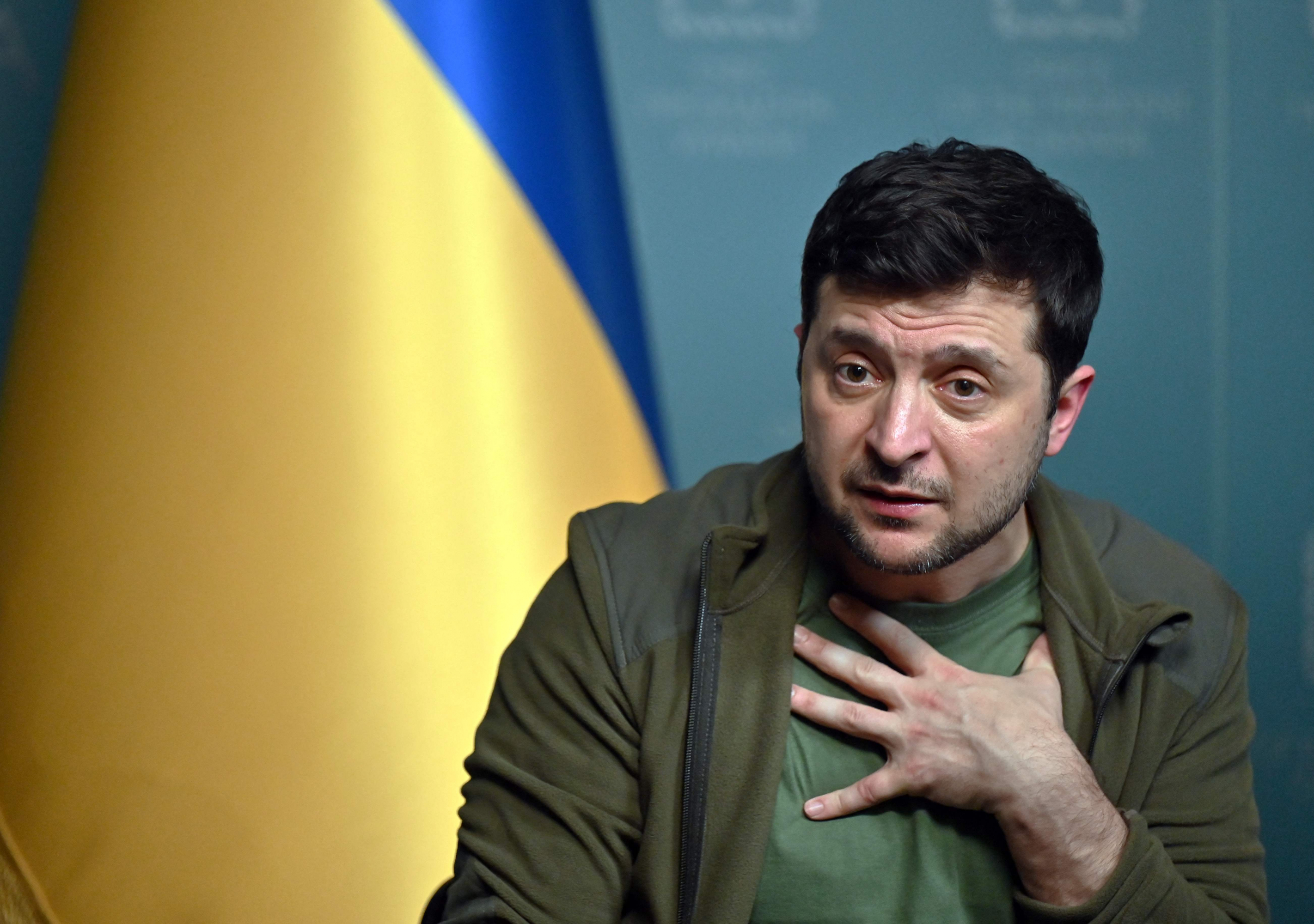 Presidente de Ucrania, Volodimir Zelenski,. Foto: AFP