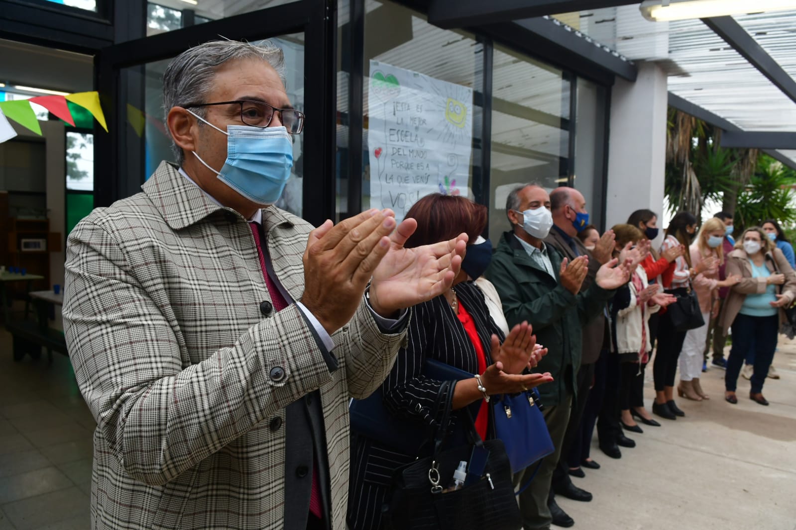 Robert Silva en inicio de clases 2022. Foto: El País / Francisco Flores