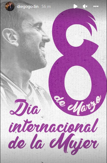 El mensaje de Diego Godín por el Día de la Mujer.