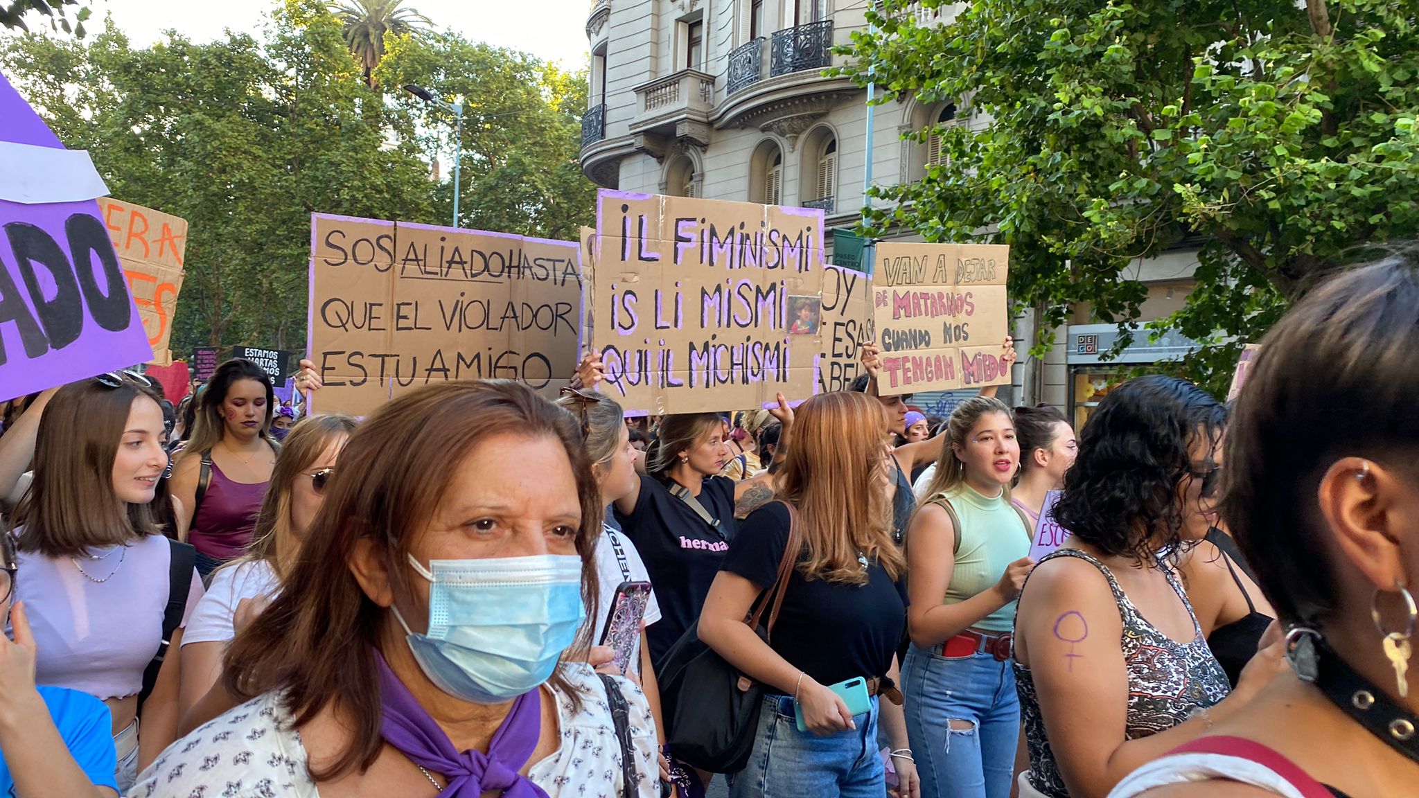 Marcha por el Día de la Mujer 2022. Foto: Mariana Malek
