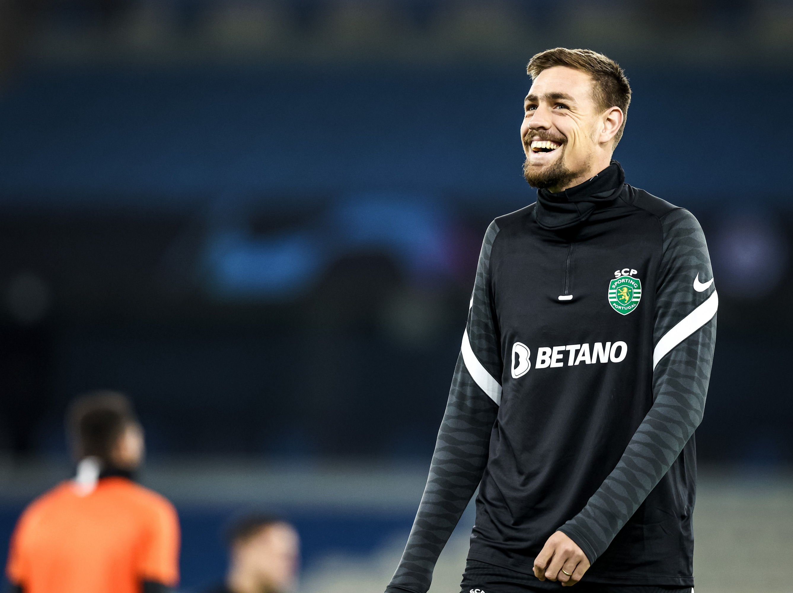 Sebastián Coates en la previa del Manchester City-Sporting Lisboa. Foto: @Sporting_CP.