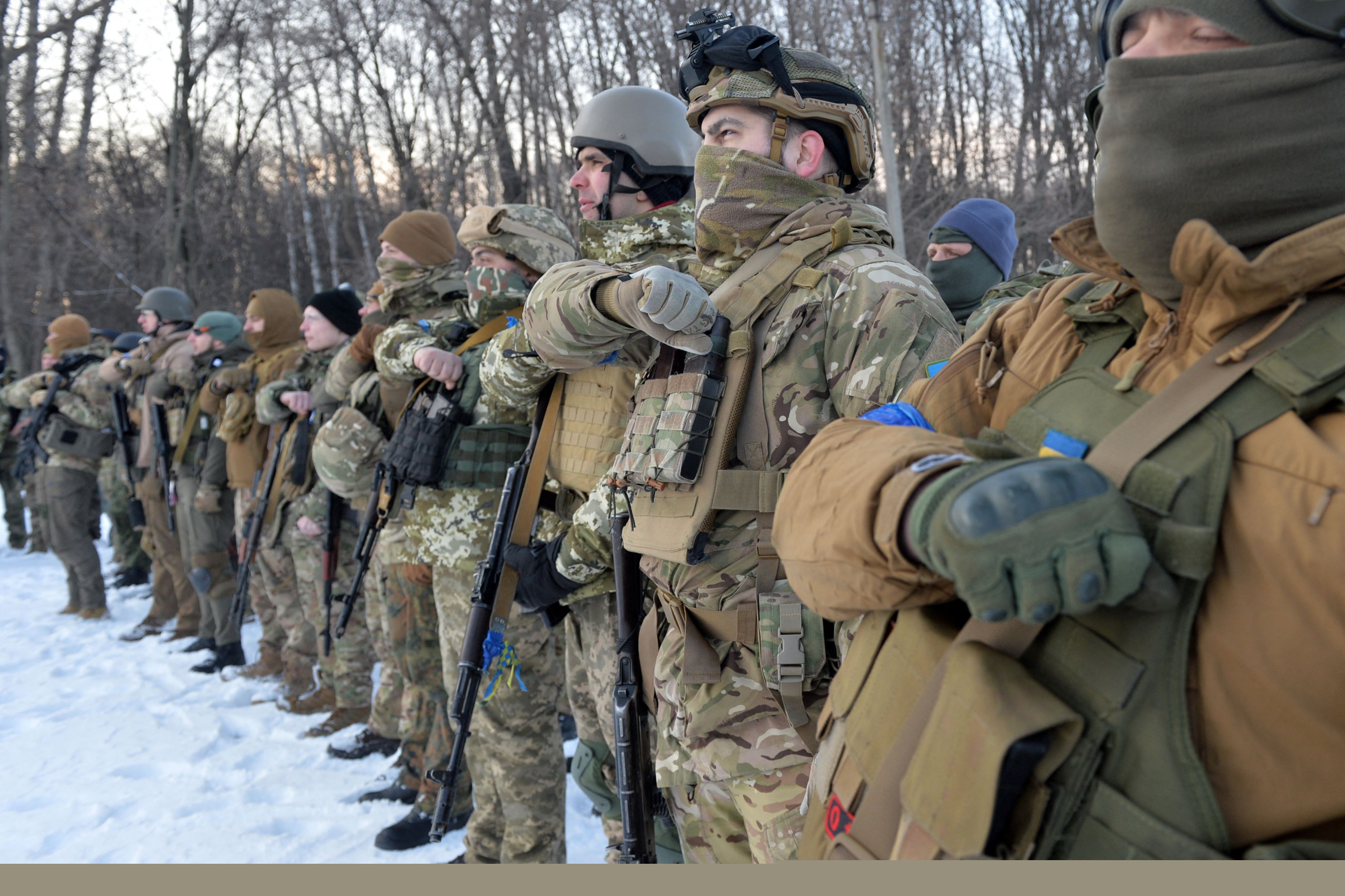 Soldados ucranianos en Jarkov, la segunda ciudad más importante de Ucrania. Foto: AFP