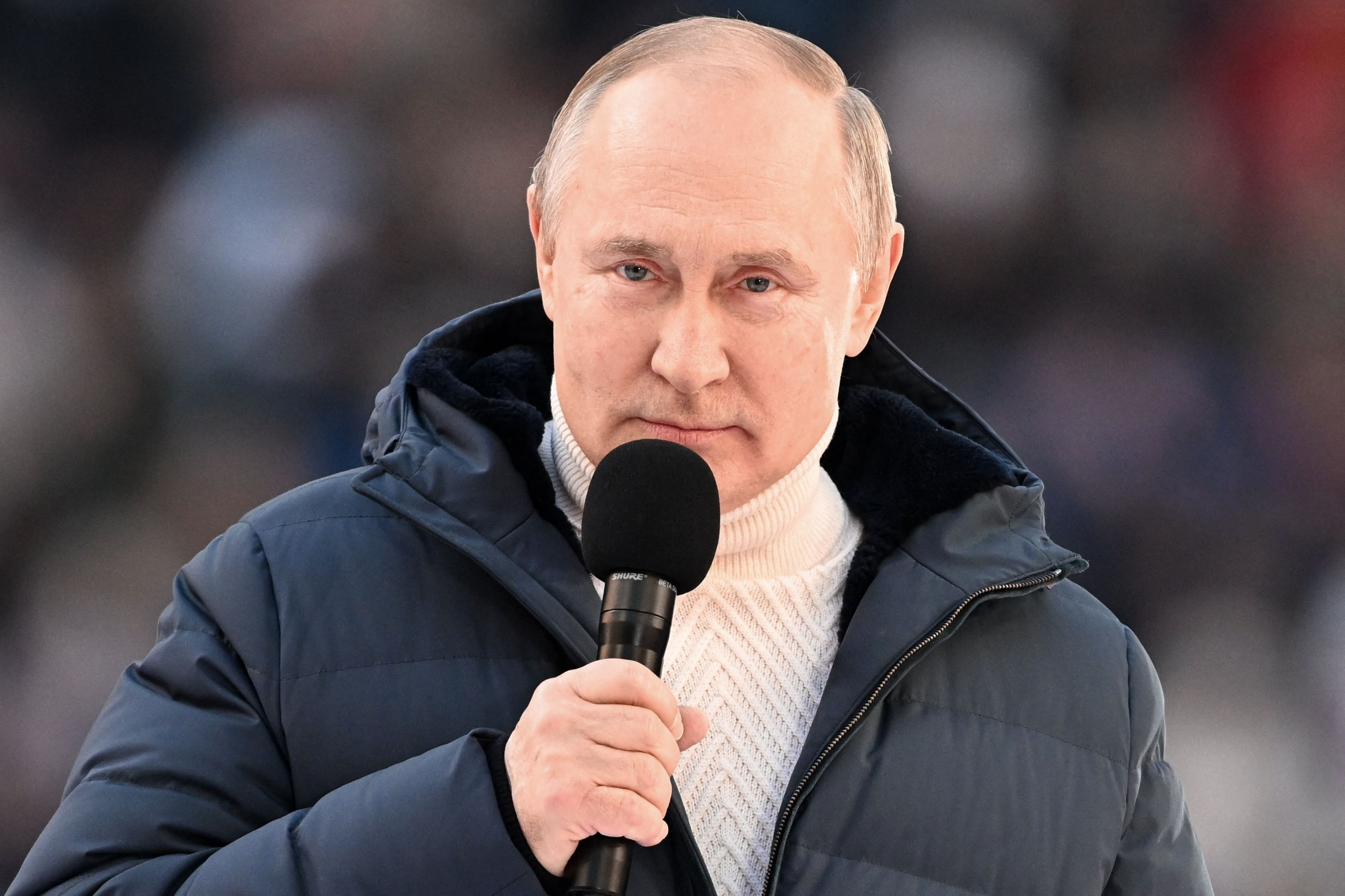Vladimir Putin, presidente de Rusia, en discurso sobre anexión de Crimea a su país. Foto: AFP