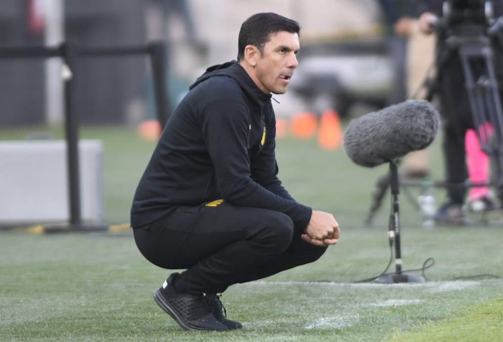 Mauricio Larriera en el duelo entre Peñarol y Deportivo Maldonado. Foto: Marcelo Bonjour.