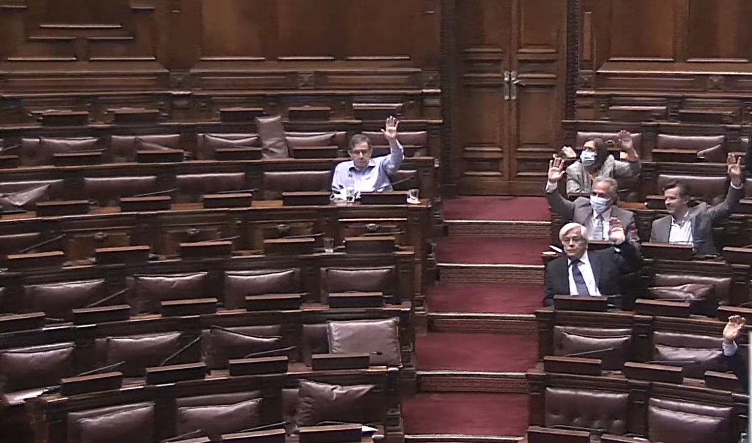 Diputados falta de quórum. Foto: Captura