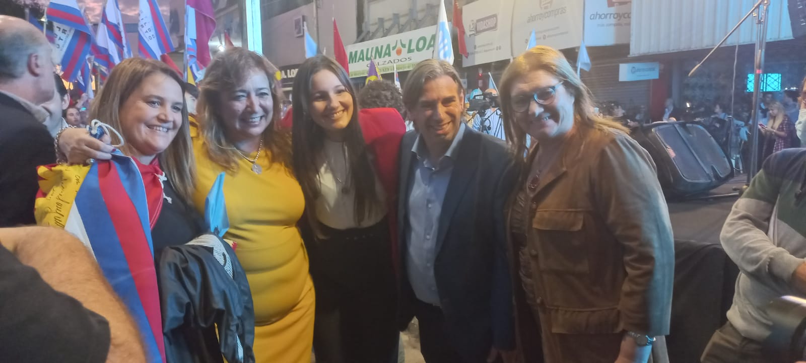 La ministra Irene Moreira en el acto de cierre por el "NO" en Las Piedras. Foto: Valeria Gil