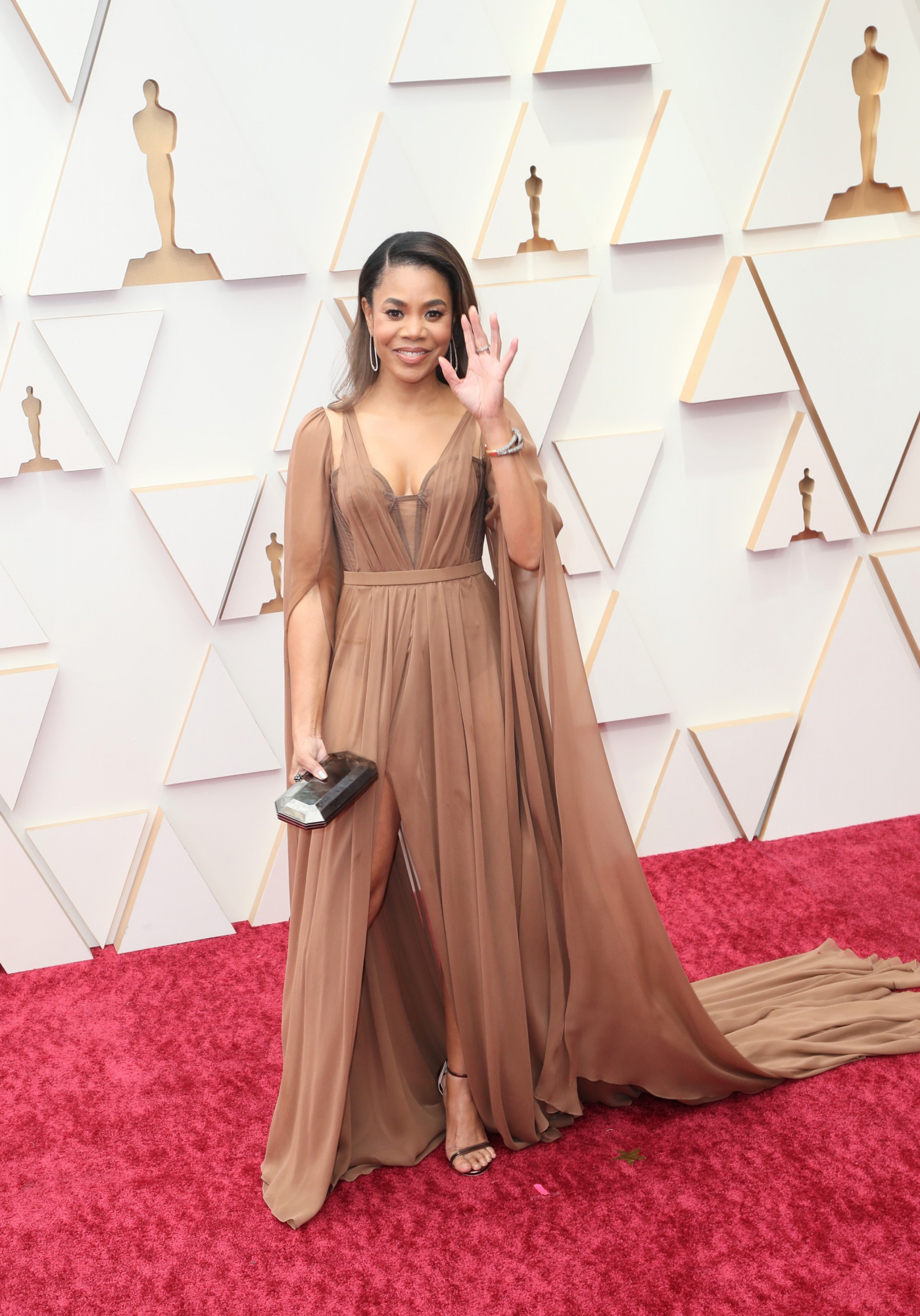 La alfombra roja de la 94 entrega de los Premios de la Academia. Foto: AFP