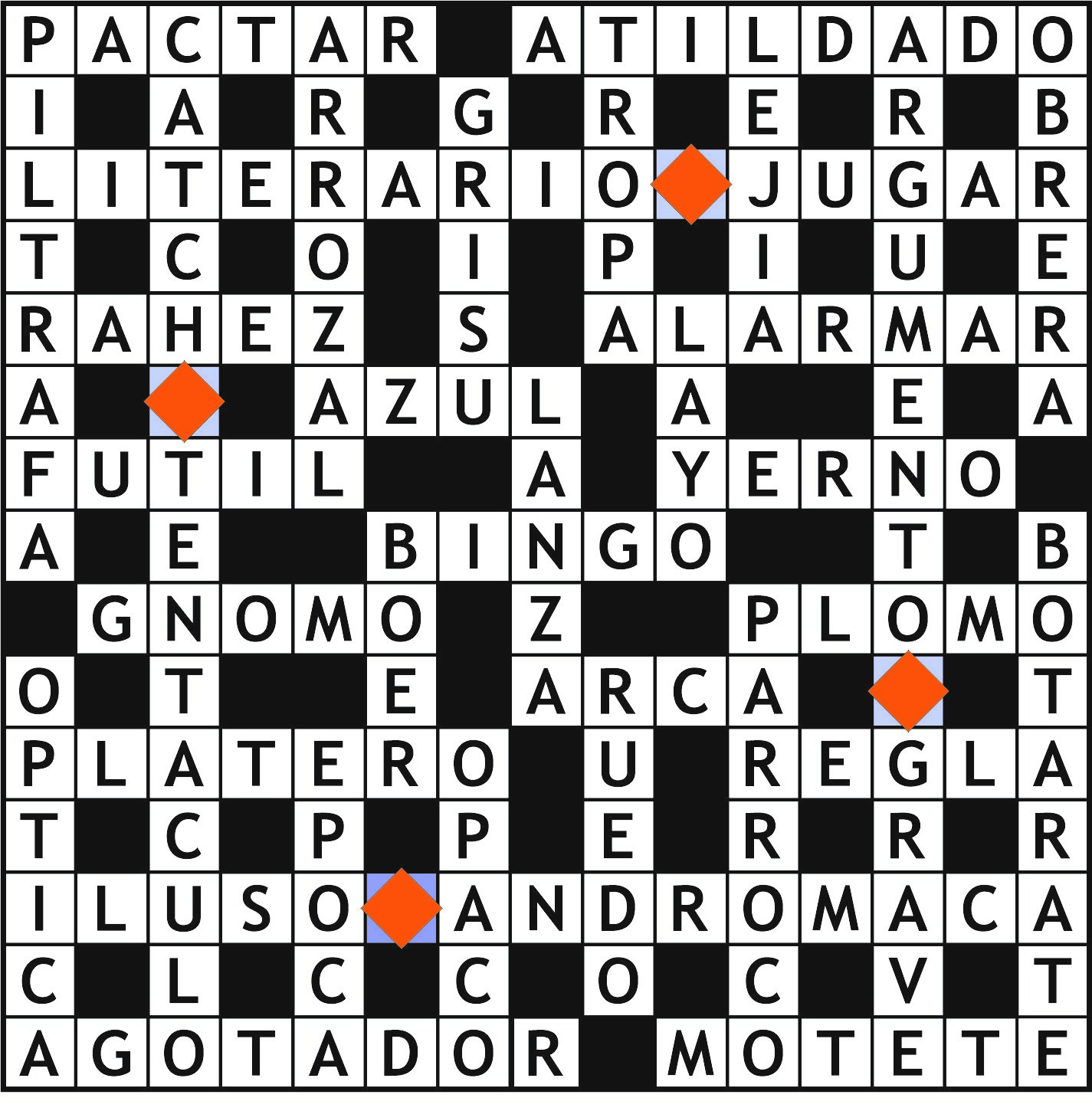 Solución del juego anterior.