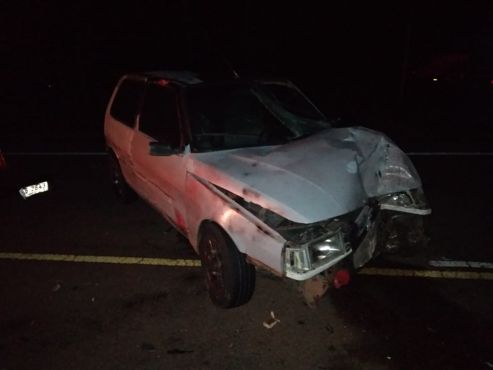 Siniestro de tránsito en ruta 7. Foto: Dirección Nacional de Policía Caminera