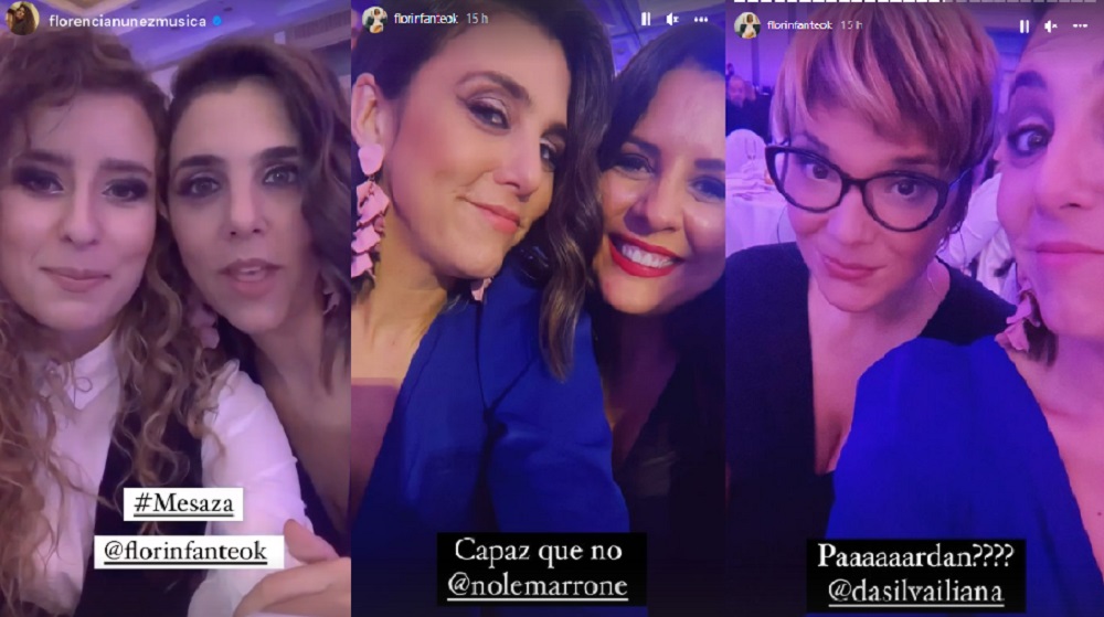 Florencia Infante con Florencia Nuñez, Nole Marrone e Iliana Da Silva en la Mujer del Año 2022. Foto: Instagram @florinfanteok