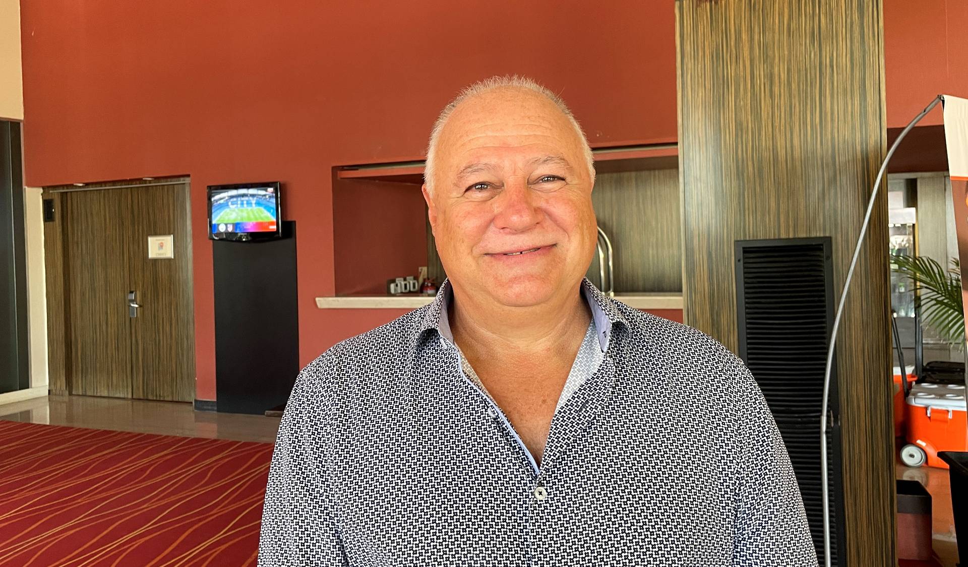 Jorge Nirenberg en el hotel de Peñarol en Paraná. Foto: