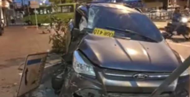 Camioneta en la que viajaba Freddy Rincón. Foto: El Tiempo/GDA.