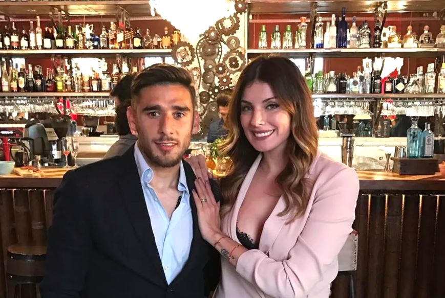 Eduardo Salvio y Magalí Aravena. Foto: Instagram Eduardo Salvio.