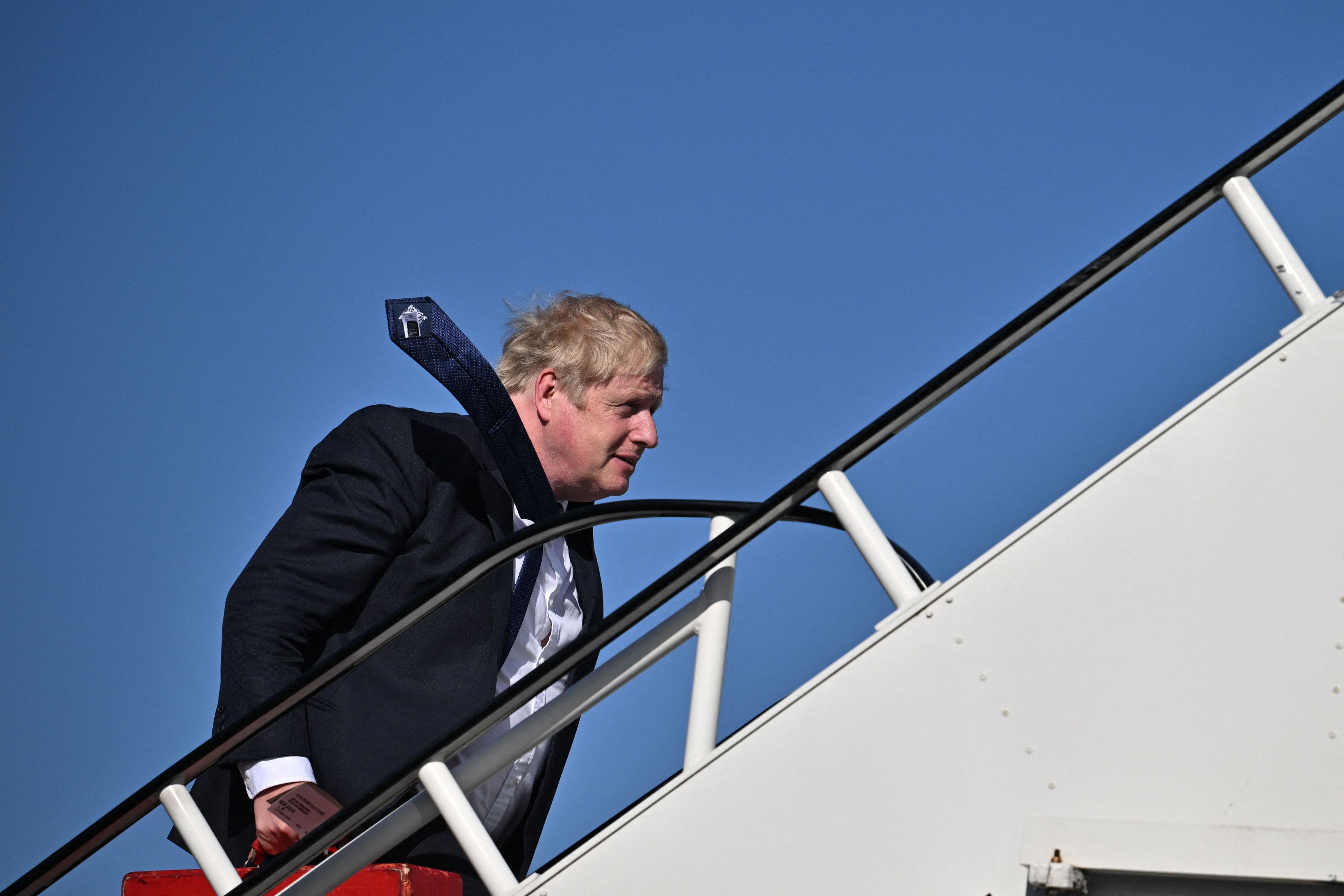 El primer ministro inglés Boris Johnson embarca en un viaje a India en medio de la polémica que atraviesa en su país. Foto: AFP