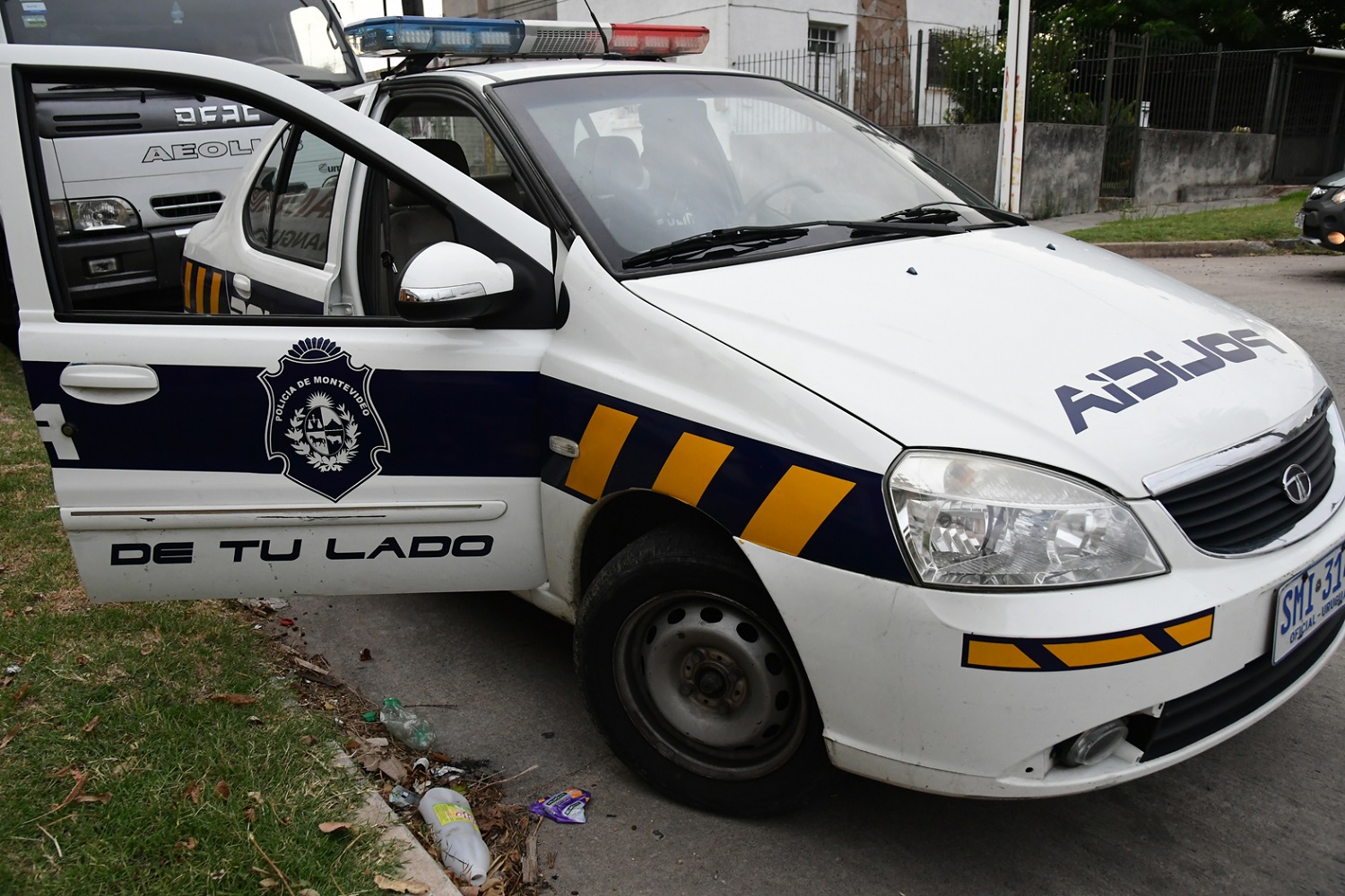 Patrullero de la Policía. Foto: Estefanía Leal.