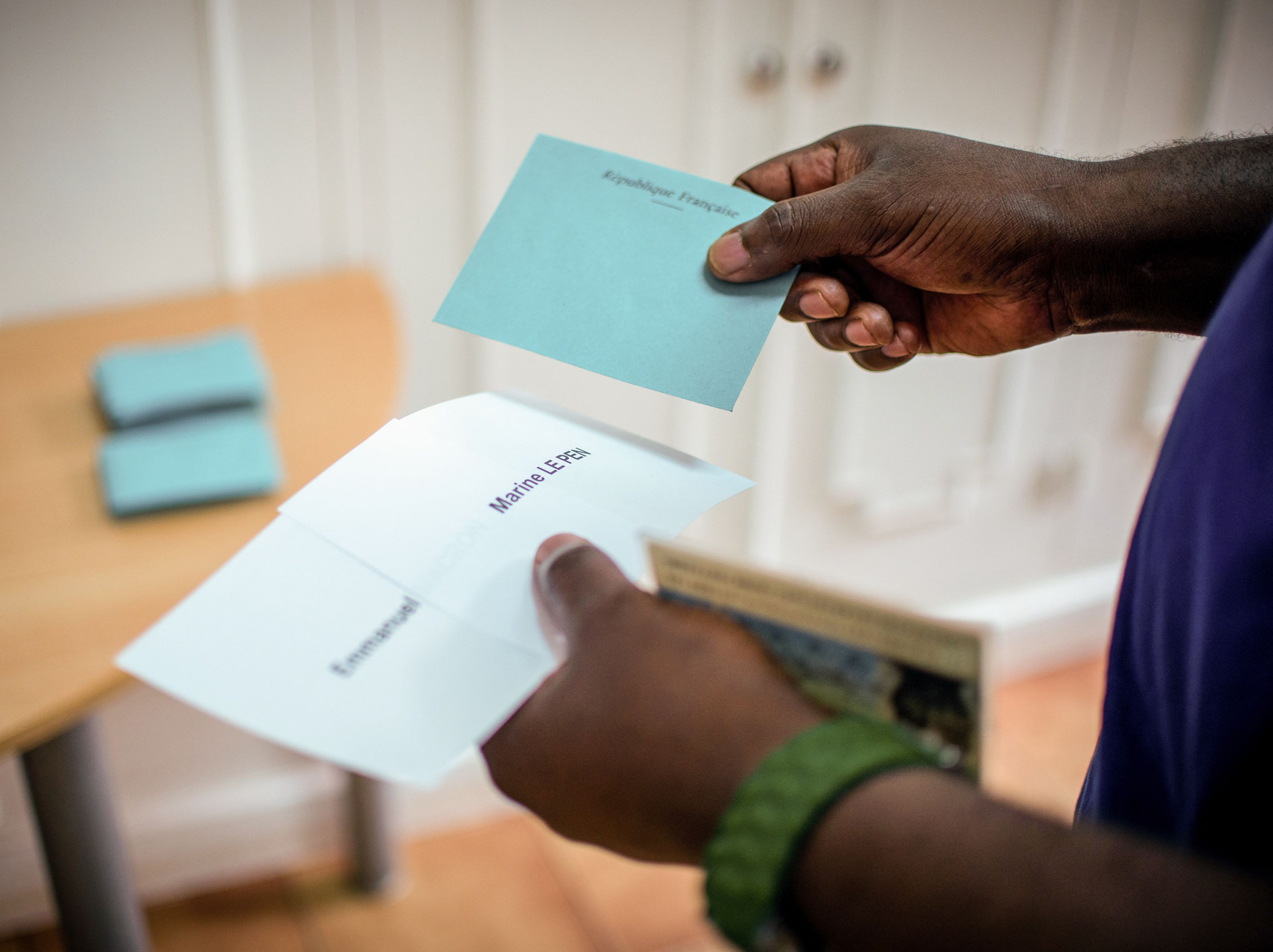 Votación en Francia. Foto: AFP