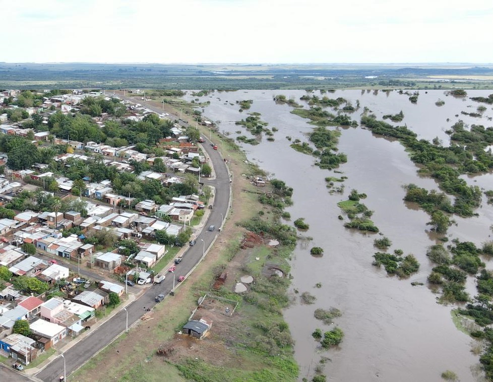 Inundaciones en Artigas. Foto: Cecoed Artigas.