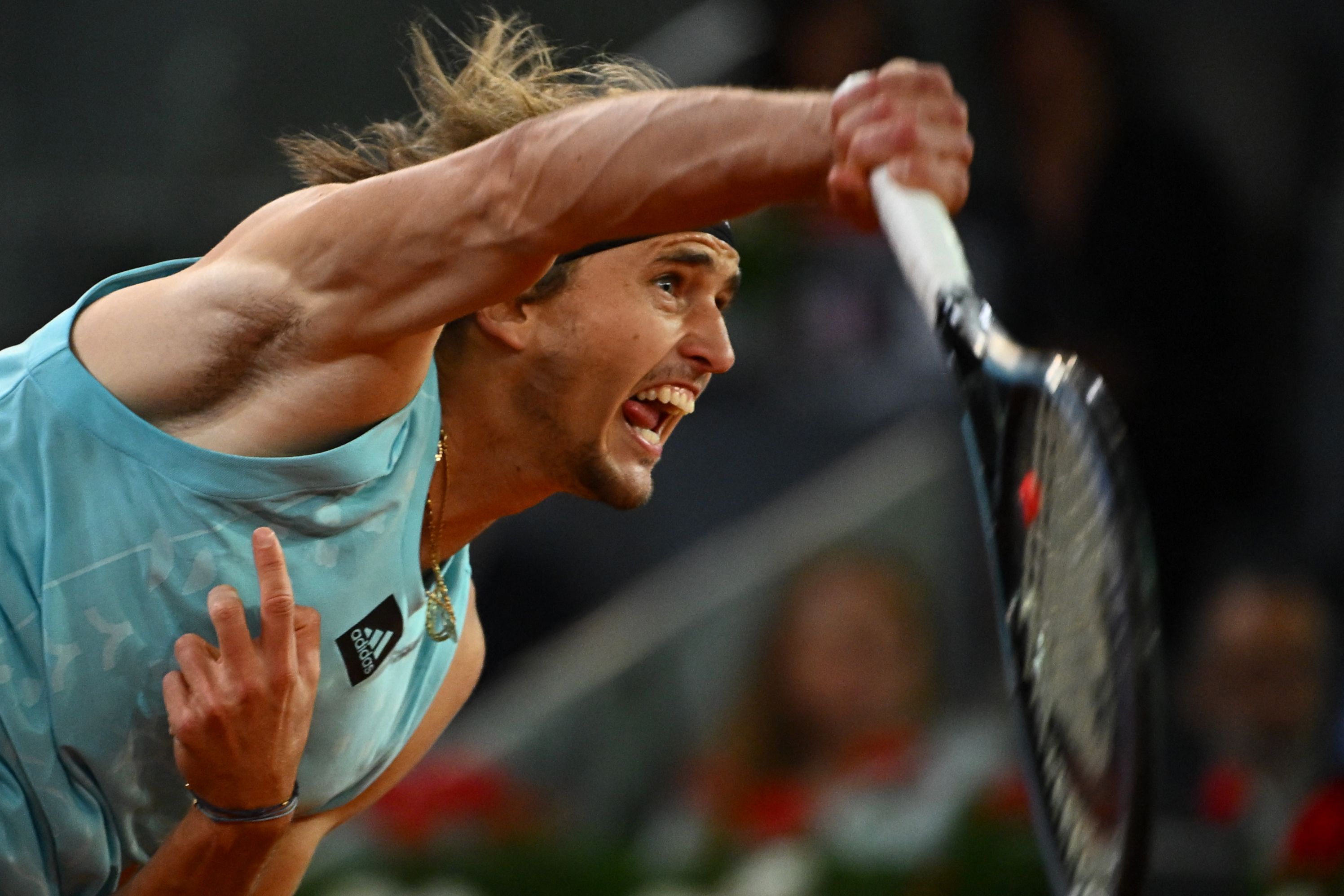 Alexander Zverev en el Masters 1000 de Madrid. Foto: AFP