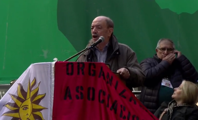 Daniel Baldassari, secretario general de la Onajpu. Foto: Captura de video