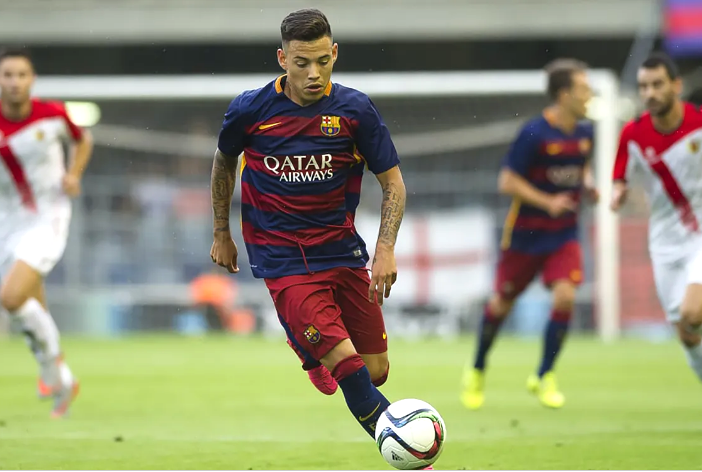 Maximiliano Rolón durante su pasaje por Barcelona.